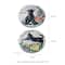 Glitzhome® 10" Set of 2 Cement Cat and Dog Textured Stepping Stones